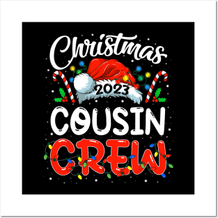 Christmas 2023 Cousin Crew Santa Posters and Art